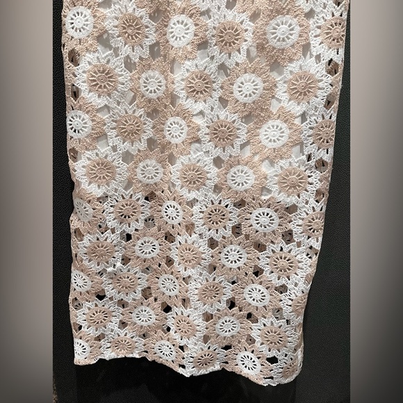 Sam Edelman two tone crochet mini dress size 14 - Picture 6 of 11